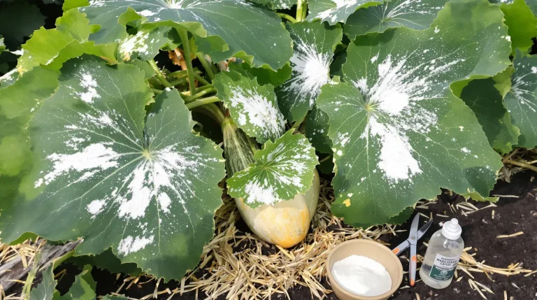 Comment j’élimine l’oïdium sur mes courgettes, ce champignon repérable à ses feuilles blanches