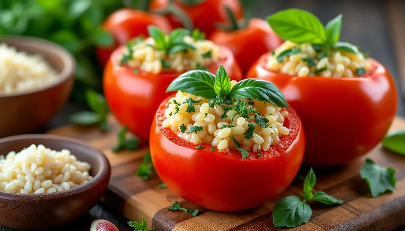 découvrez notre recette facile et savoureuse de tomates farcies au riz, parfaite pour un repas équilibré et gourmand. simple à préparer, elle ravira toute la famille.
