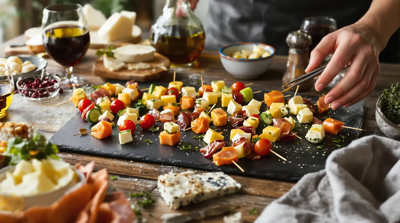 Brochette apéro à faire la veille : saveurs prêtes à servir brochette apéro à faire la veille