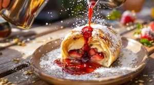 Ce dessert croque, fond et rafraîchit à la fois : le secret tient dans une feuille de brick et des fraises