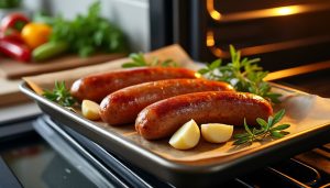 découvrez nos astuces pour réussir parfaitement la cuisson de la saucisse au four et savourez un repas délicieux et facile à préparer.