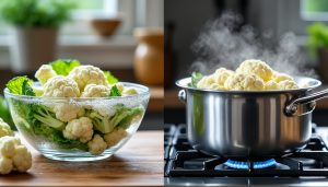 découvrez quelle méthode de cuisson du chou-fleur choisir entre eau froide et eau chaude pour préserver saveur et texture efficacement.