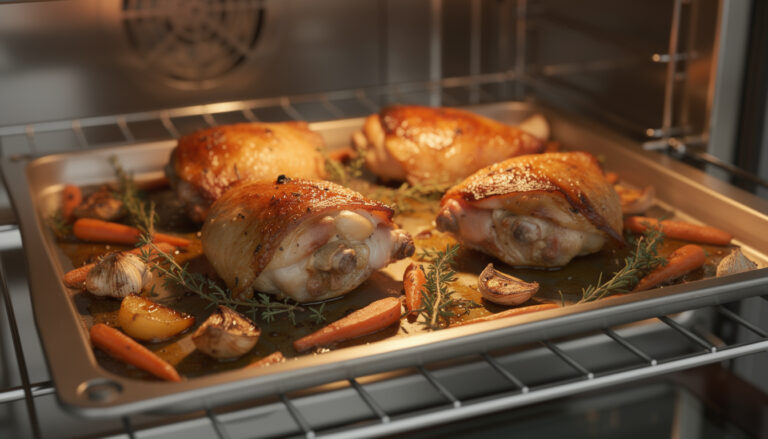 Quel est le temps de cuisson idéal pour les hauts de cuisse de poulet au four découvrez le temps de cuisson idéal pour des hauts de cuisse de poulet au four, pour une viande tendre et savoureuse à chaque fois.