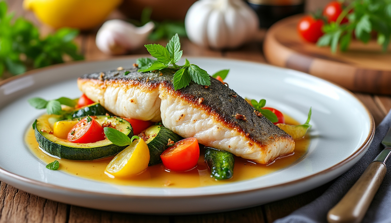 Recette gastronomique de poisson facile à réaliser chez soi découvrez une recette gastronomique de poisson simple et rapide à préparer chez vous pour régaler vos convives avec des saveurs raffinées.