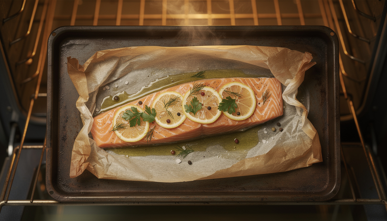 Comment réussir la cuisson du saumon en papillote au four découvrez nos conseils pratiques pour réussir la cuisson du saumon en papillote au four et obtenir un plat savoureux, tendre et plein de saveurs.