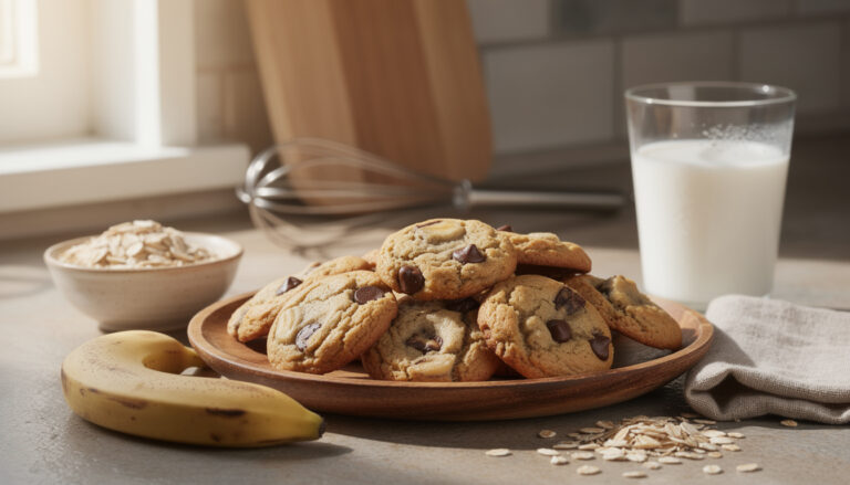 découvrez notre recette facile de cookies à la banane, idéale pour un goûter sain et gourmand. préparez des biscuits moelleux et nutritifs en quelques étapes simples.
