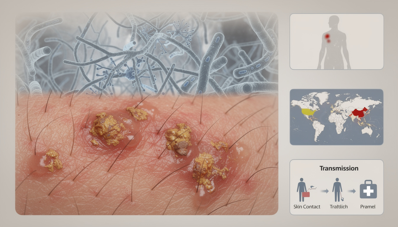 découvrez ce qu'est la dermatophilose chez l'humain, ses symptômes, méthodes de diagnostic et les traitements disponibles pour mieux comprendre cette infection cutanée rare.